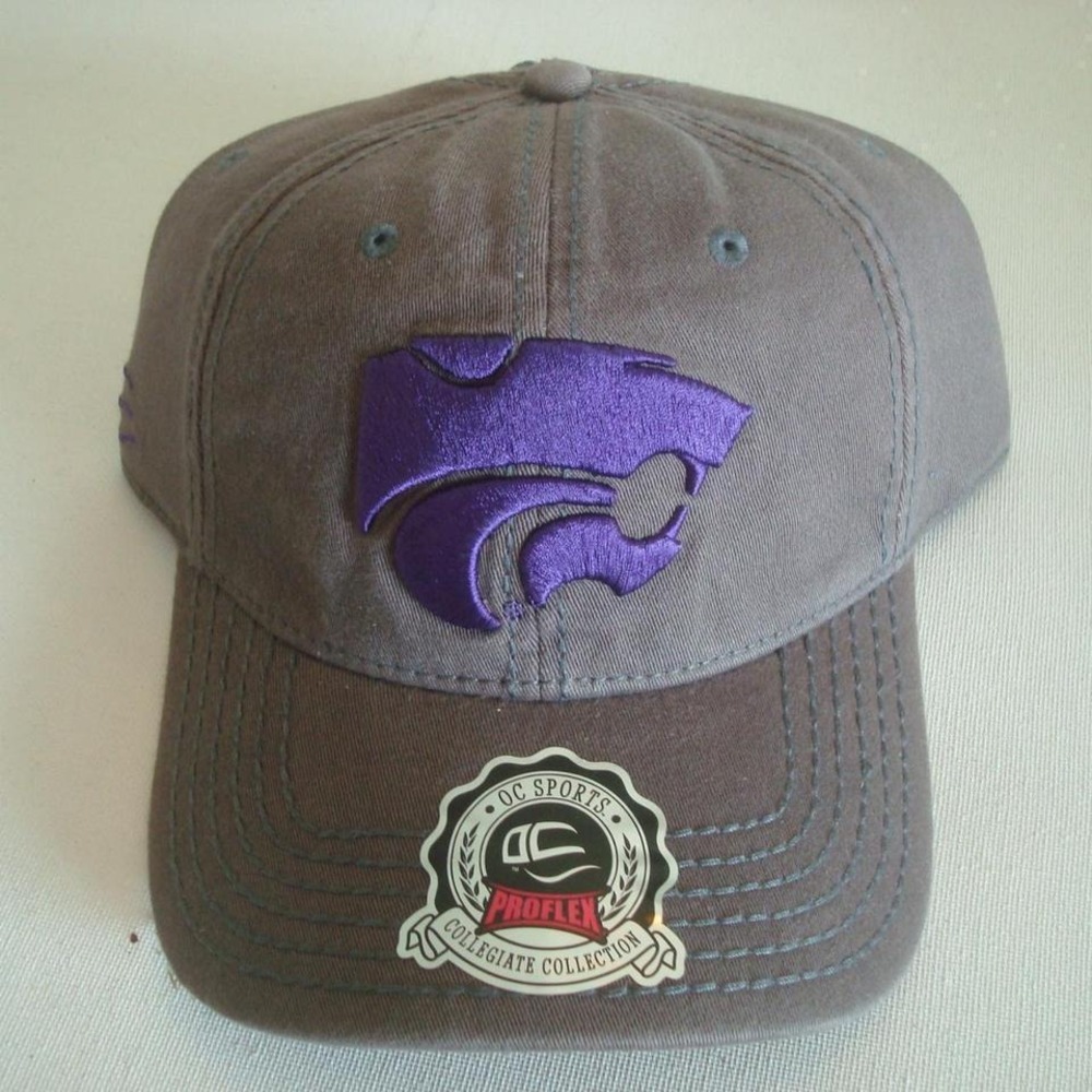 KANSAS STATE WILDCATS M/LG HAT CAP VINTAGE 00S Y2K B4‎